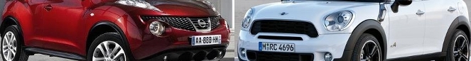 Match du Mondial : Mini Countryman ou Nissan Juke ?