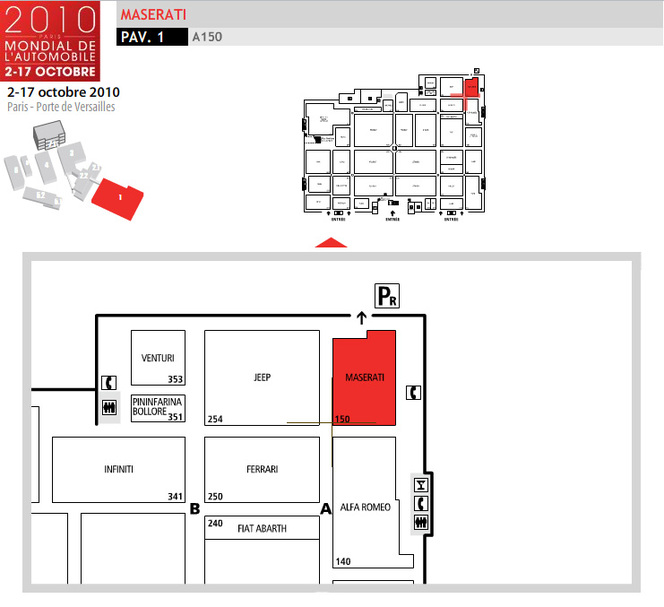 Guide des stands 2010 : Maserati en mode Stradale