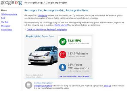 Google.org fait un don important pour les véhicules hybrides