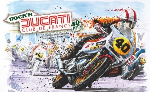 40 ans du Ducati Club de France du 23 au 26 juillet au Vigeant