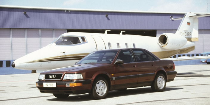 En France, l'Audi V8 se contentera de jantes de 15, alors qu'en Allemagne, des éléments de 17 étaient proposés. Le Cx chute à 0.34, conte 0.30 à la 100 C3.