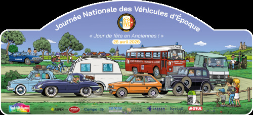 Les participants à la JNVE sont invités à doter leur voiture de cette plaque, à commander contre 7€ auprès de la Fédération.