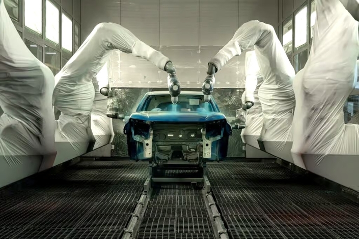 Une des nouvelles unités de peinture utra moderne © Stellantis