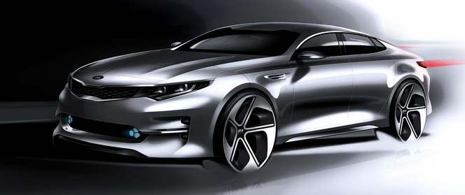 New York 2015 : Kia tease sa nouvelle berline Optima