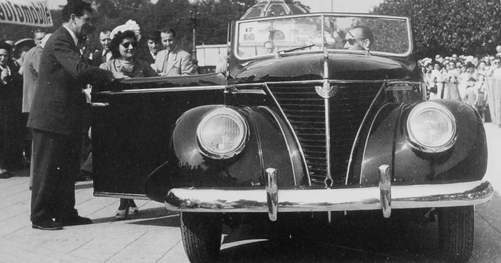 La Matford est la première voiture produite à Poissy avant la Seconde Guerre mondiale.