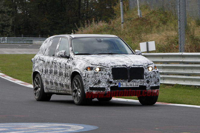 Surprise vidéo : le futur BMW X5M sur le Ring