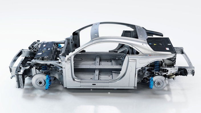 Une architecture innovante pour la future Alpine A110 électrique qui devrait bénéficier de deux packs de batterie afin de garantir une bonne répartition des masses et une bonne autonomie.