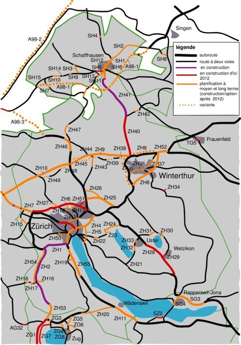 Zurich : le contournement autoroutier à six voies approuvé