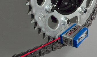 Outil D'Alignement De Chaîne Moto - Pour Vérifier Et Régler Chaîne De Moto, VTT - En Métal Noir