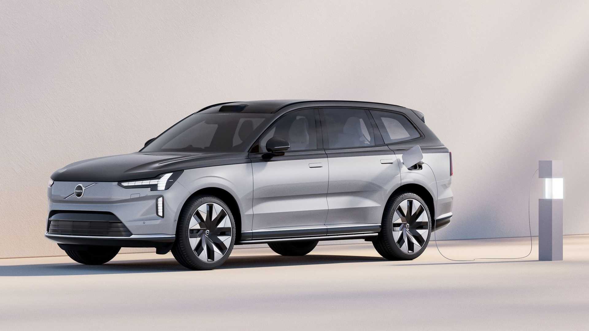 Étui Clé Voiture En Cuir Véritable Pour Volvo EX30/EX90 & Polestar 3/4 - Avec Porte-clés - Protection élégante