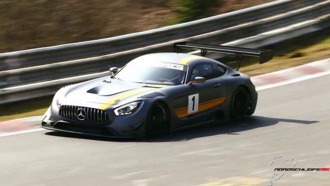 La Mercedes-AMG GT3 à l'attaque sur le Nürburgring