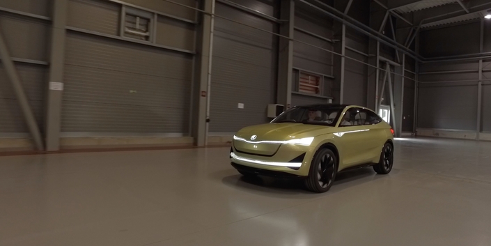 Présentation vidéo - Au volant du concept Skoda Vision E