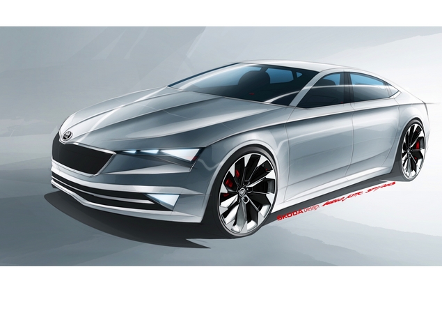 Salon de Genève 2014 - Skoda VisionC: la future Octavia CC en filigrane