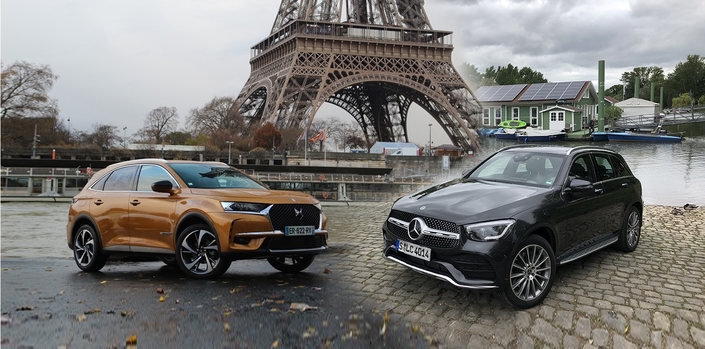 Comparatif - DS7 Crossback vs Mercedes GLC : la prudence n'exclut pas l'audace