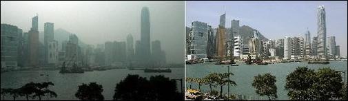 Hong Kong : la pollution, attention danger !
