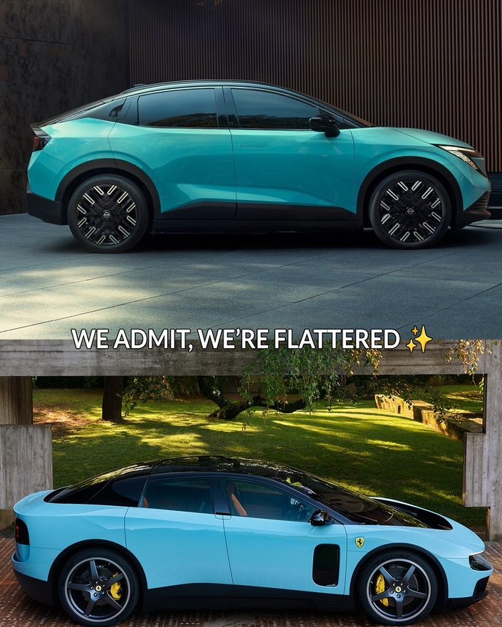 Si vous trouvez que la Ferrari Luce ressemble à une Leaf, sachez que Nissan aussi