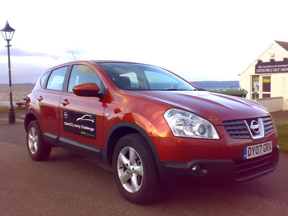 QASHCO2NOMY Challenge au Royaume-Uni : Nissan Qashqai, 1 367 km avec un seul plein !