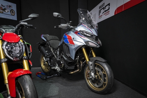 La Multistrada V4 RS 100 (inspirée de la 500 SL Pantah de 1979)
