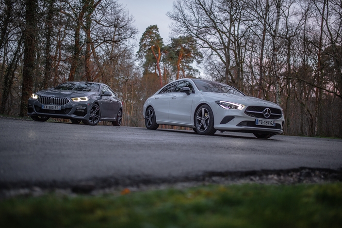 Comparatif vidéo - BMW Série 2 Gran Coupé VS Mercedes CLA : concours d'élégance