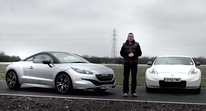 Matchs vidéo : Peugeot RCZ R vs Nissan 370Z Nismo vs Audi TTS