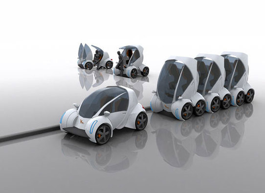 City Car de MIT : un concept-car de voiture citadine, électrique, pliable et empilable !