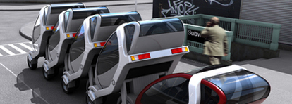 City Car de MIT : un concept-car de voiture citadine, électrique, pliable et empilable !