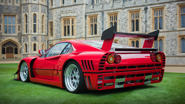 La 288 GTO Evoluzione qui sert de base de développement à la F40.