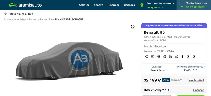 Économiser plus de 7 000 € sur une Renault 5 (presque) neuve, c’est possible !