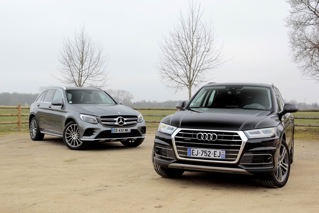 Comparatif vidéo - Audi Q5 vs Mercedes GLC : stars du ring