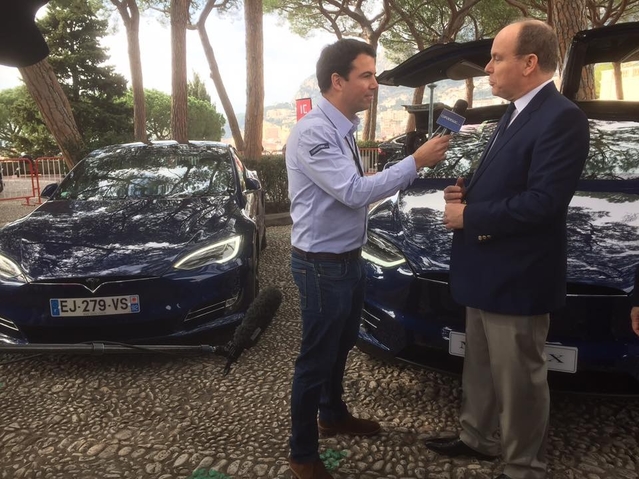 Salon de l'auto Monaco 2017 - interview vidéo exclusive du Prince Albert