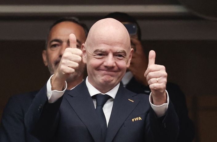 Gianni Infantino est ravi : il a fait le plein de sponsors.