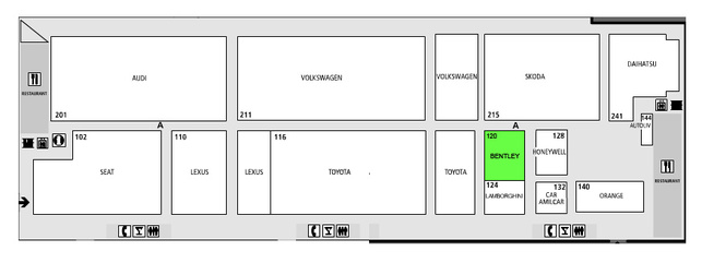 Bentley : hall 4 - Guide des stands 