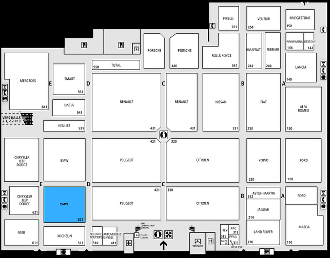 Guide des stands - BMW : hall 4