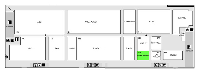Lamborghini: hall 4 - Guide des stands-