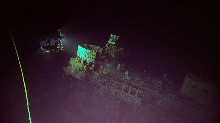 Une Ford de collection découverte aux côtés d'un bateau coulé pendant la 2nd guerre mondiale