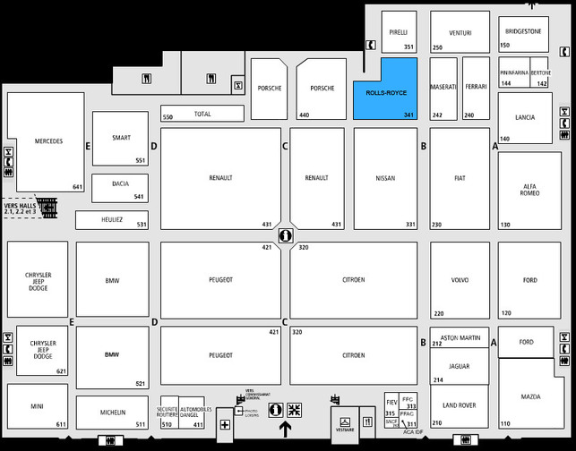 Guide des stands-Rolls-Royce: hall 1