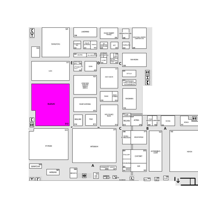 Guide des stands-Suzuki: hall 3