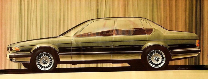 Dès 1980, Ercole Spada a trouvé les grandes lignes de la BMW Série 7 E32. Les modifications porteront surtout sur l'avant, mais Spada n'y sera pour rien, ayant quitté BMW en 1983.
