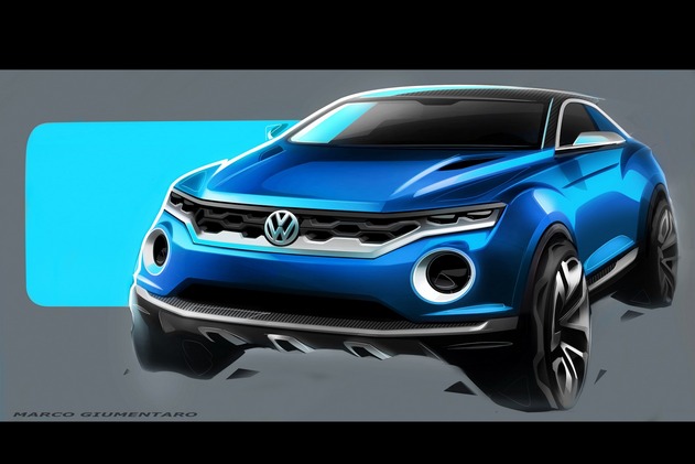 Toutes les nouveautés de Genève 2014 : le Volkswagen T-Roc en dessin