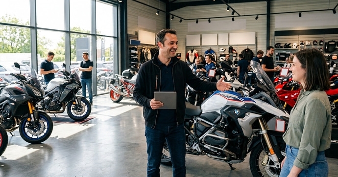 L’actu moto de la semaine : les pros jugent leur marque, le casque du futur, le succès de la BMW F 450 GS, la surprise Yamaha en MotoGP et la Ducati DesertX 2026 à l’essai