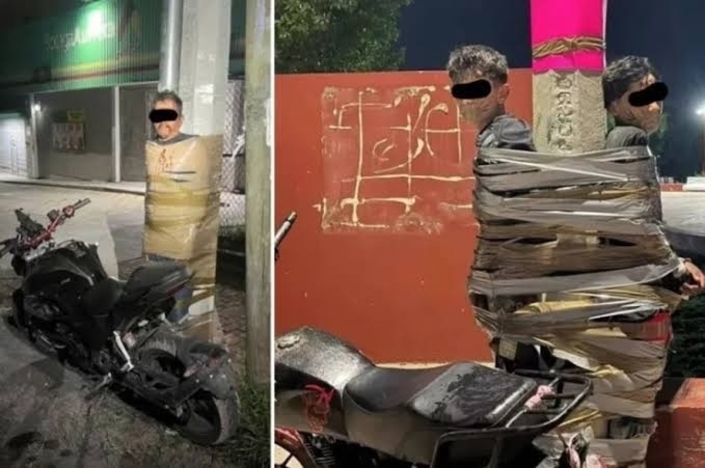Un mystérieux Batman arrête les voleurs de motos !