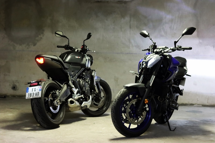 Comparatif Triumph Trident 660 Vs Yamaha MT-07