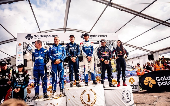 Le podium final du rallye Charlemagne.