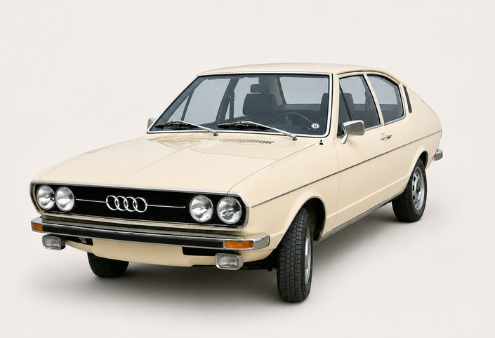 C'est à bord d'une Audi 80 GL de ce type, volée la veille, que les assassins du magistrat ont fait irruption en pleine nuit dans la Montée de l'Observance, à Lyon - Crédit Audi Media
