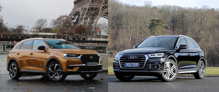 Comparatif - DS-7 Crossback vs Audi Q5 : le premium français sans complexe face à l'allemand