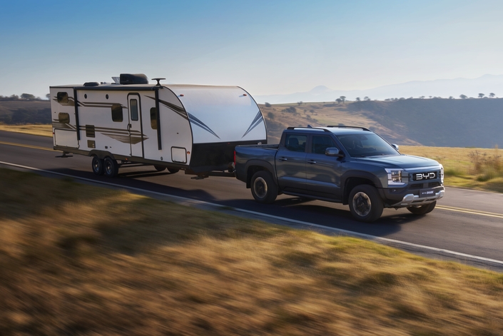 Tracter une telle caravane ne devrait être qu’une formalité pour le BYD Shark.