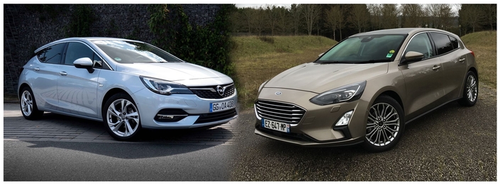 Comparatif - Opel Astra vs Ford Focus : les piliers