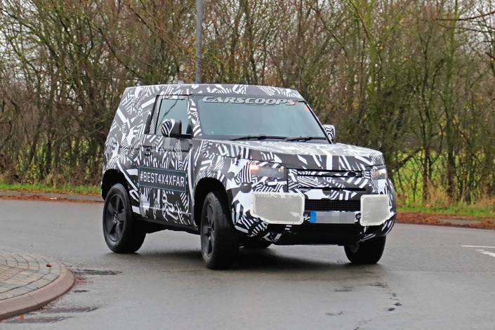 Le futur Land Rover Defender de sortie en châssis court