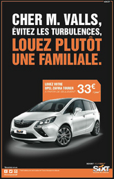 Sixt conseille à Manuel Valls de louer une familiale pour aller au stade !