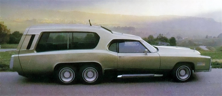 La Sbarro Function Car, une Cadillac Eldorado transformé en bureau mobile ultra-luxueux pour PDG, en 1978.
